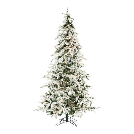 Almo Fulfillment Services Christmas Time Artificial Christmas Tree - 7.5 Ft. White Pine - Clear LED Lights CT-WP075-LED